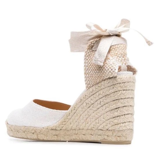 Castaner Carina espadrilles White with gold fleck size 39 - Picture 3 of 6